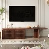 LOVSON 78.7"-110"Extendable TV Media Console for Up to 55+ Inch,  Modern TV Stand, Entertainment Center with Storage, for Living Room,Walnut - 2 of 4