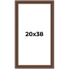 PosterPalooza | Traditional Brown Picture Frame - UV Acrylic, Foam Board Backing, Hanging Hardware - 2 of 4