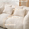 AENKYO Oversized Chenille Bean Bag Chair for Two People, Handle & Armrests - Large Lounger for Living Room, Gaming & Reading & Watching TV - 4 of 4