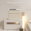 UNISOAR Biometric Fingerprint Jewelry Safe for Home , Leather Wrapped Safe Slide-Away Drawer, Digital Keypad & Fingerprint Lock - 4 of 4
