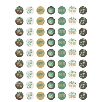 Teacher Created Resources Eucalyptus Mini Stickers, Pack of 378 (Pack of 10)