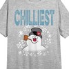 Frosty the Snowman Chillest Women's Gray Short Sleeve Sleep Shirt - 2 of 2