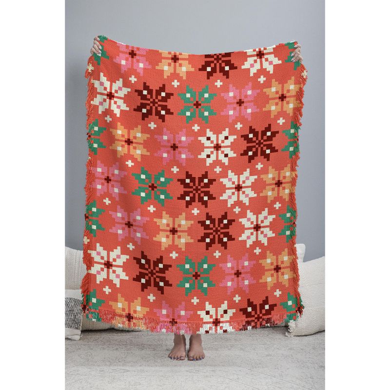 Showmemars Winter Quilt Pattern no2 56"x46" Woven Throw Blanket - Deny Designs, 3 of 5