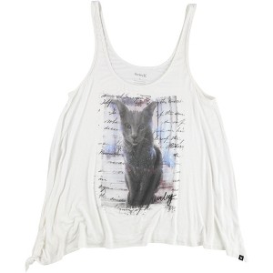 Hurley Womens Black Cat Tank Top - 1 of 2