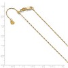 Black Bow Jewelry 1 mm Adjustable Singapore Chain Necklace in 10K Yellow Gold, 22 Inch - image 2 of 4