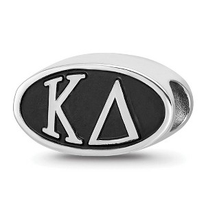Black Bow Jewelry Sterling Silver Kappa Delta Greek Life Bracelet Bead Charm - 1 of 4