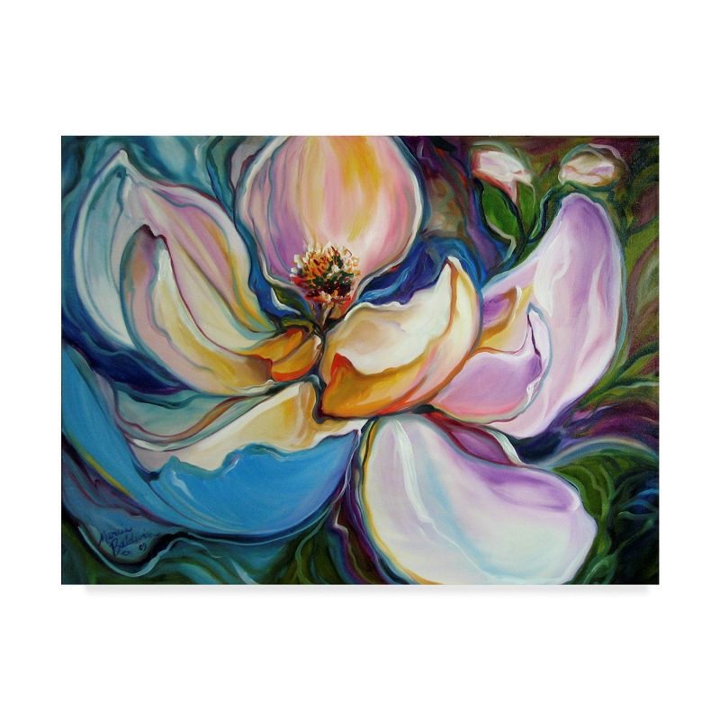 Trademark Fine Art -Marcia Baldwin 'Sweet Magnolia Modern Floral Abstract' Canvas Art, 2 of 4