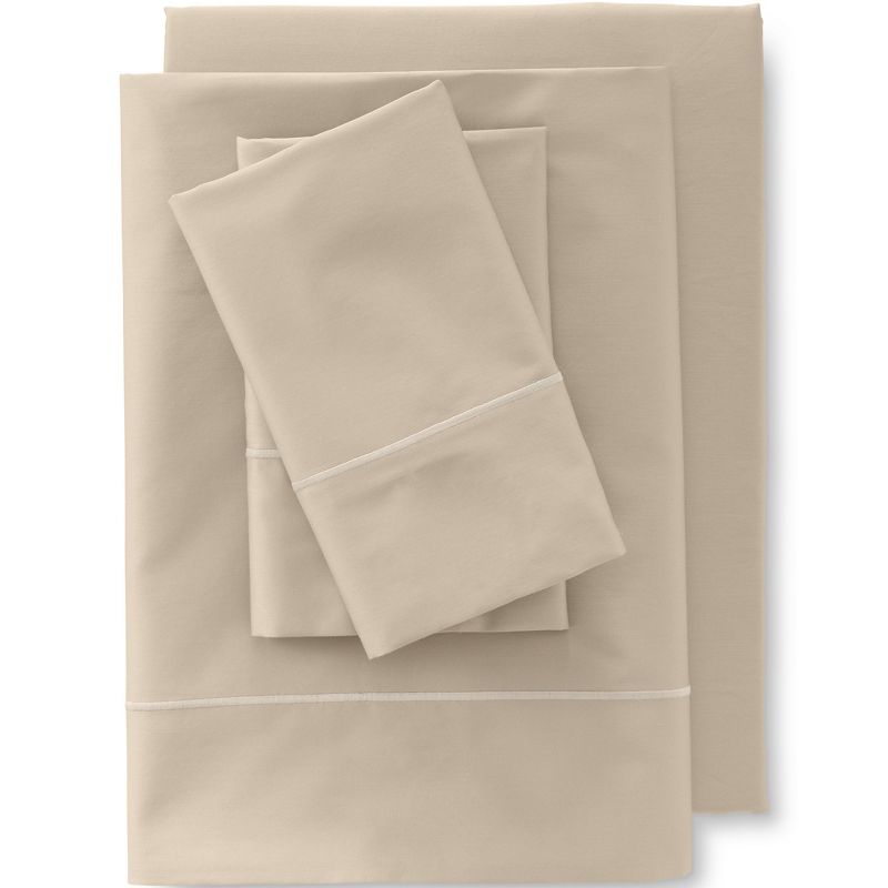 Lands' End Supima Cotton No Iron Sateen Sheets - 400 Thread Count, 2 of 3