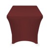 Lann's Linens Fitted Tablecloths for Rectangular Tables - Wedding, Banquet, Trade Show Polyester Cloth Fabric Cover - 3 of 3