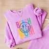 Simply Sage Market S.W.Smiley Beach Bum  Lightweight Garment Dyed Sweatshirt - 3 of 4