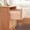 PAGED Modern Nightstand Minimalist End Table with Drawer and Wood Legs, Bedside Table for Bedroom, Living Room - 4 of 4