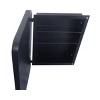 SEVOBAL Bathroom Storage Cabinet Recessed Metal Framed Medicine Cabinet with Mirror and Adjustable Shelves, Black, 15.74"*4.72"*23.6" - 4 of 4