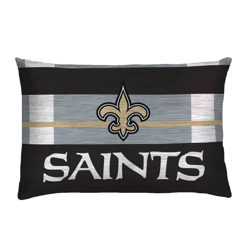 NFL New Orleans Saints Heathered Stripe Queen Bed in a Bag - 3pc, 3 of 4
