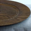 Gibson Home 13" 12pk Wood Feri Chargers: Brown Melamine Round Serving Trays, Hand Wash Only - 2 of 3