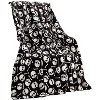 Kate Aurora Ultra Soft & Cozy Halloween Spooky Skulls & Bones Ultra Plush Throw - 50 in. W x 60 in. L - 3 of 4