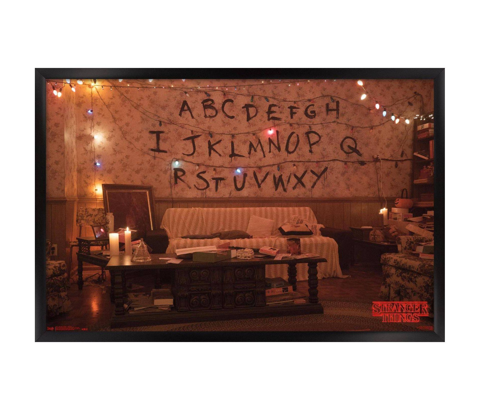 Stranger Things - Alphabet Framed Poster Trends International