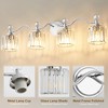 POWLIG 34.8-in 4-Light Chrome Dimmable Bathroom Transitional Vanity Light with Crystal Shade - 4 of 4