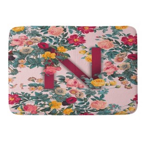 Deny Designs Burcu Korkmazyurek Summer Botanical Monogram Memory Foam Bath Mat - 1 of 4