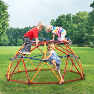 Sandinrayli Outdoor Kids Jungle Gym Climbing Dome Climber Metal Frame Backyard Play Set - 1 of 1