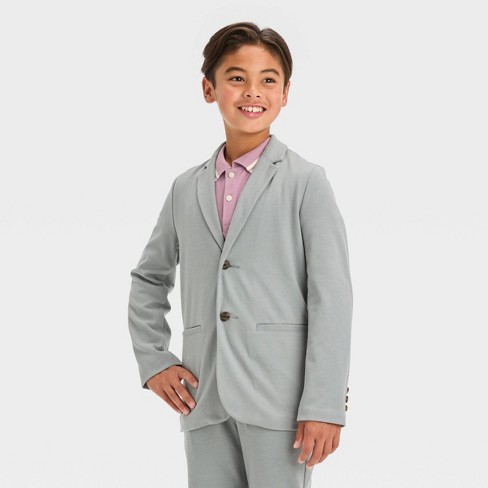 Boys' Knit Blazer - Cat & Jack™ Gray 8 : Target