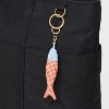 Fish Clip On Handbag Charm - Universal Thread™ Gingham Red - 2 of 2