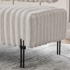 Kumasinova 49.6" Sofa Ottoman Bench with Adjustable Backrest,2-Seater Ottoman Foot Rest with Metal Legs,End of Bed Storage Bench for Bedroom,Entryway - 4 of 4