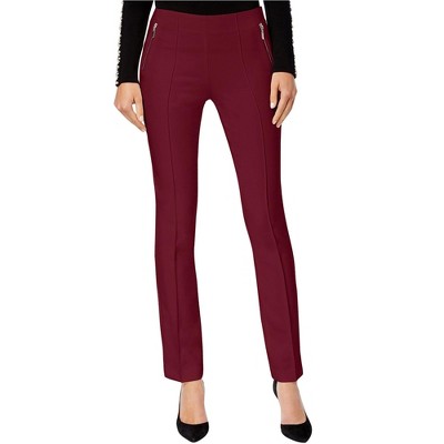 I.N.C International Concepts Womens Straight Leg Casual Trouser Pants, Red, 18 Regular