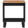 vidaXL - Industrial Style Coffee Table in Solid Acacia Wood, Metal Legs, Rectangular Shape, Brown Color, Spacious Storage - 4 of 4