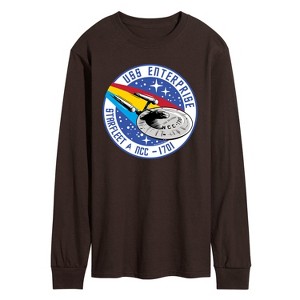 Men's - Star Trek - Enterprise Mission Patch Long Sleeve Graphic T-Shirt - 1 of 3