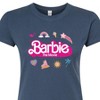 Women's - Barbie - Movie Logo Icons Fitted Graphic T-Shirt - 2 of 3