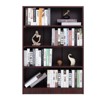 FURNIinspire Decorative Bookshelf 4 Shelf Office Bookcase, Modern Wood Bookshelf, Floor Standing Storage Shelves, Brown, 11.6"*33"*48" - 2 of 4