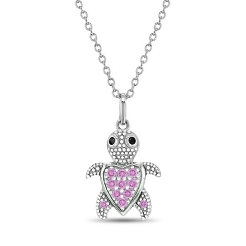 Girls' Adorable Turtle Sterling Silver Necklace - In Season Jewelry : Target