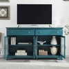 65" TV Console Table with Storage, Sideboard Cabinet with Glass Doors, Drawers & Adjustable Shelves, Buffet Table for Living Room or Entryway - 3 of 4