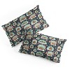 Deny Designs King Heather Dutton Gingerbread Village Blue Duvet Cover and Pillow Sham Blue - 2 of 4