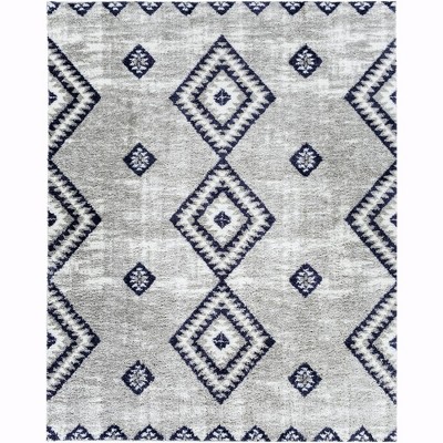 Mark & Day Keinse 7'10"x10' Rectangle Woven Indoor Area Rugs Light Gray: Geometric, Stain-Resistant, Modern, Pet Friendly