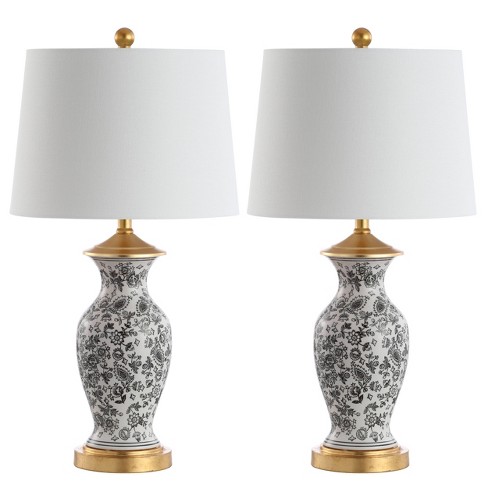 Set Of 2 Kaeden Table Lamp Includes, 2 Bulb Lamp Shade