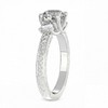 Pompeii3 Certified 3.58Ct Designer Engagement Round Diamond Ring White Gold Lab Created - Size 7 - 3 of 4