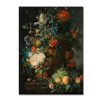 Trademark Fine Art -Jan Van Huysum 'Still Life With Flowers And Fruit' Canvas Art - 2 of 3