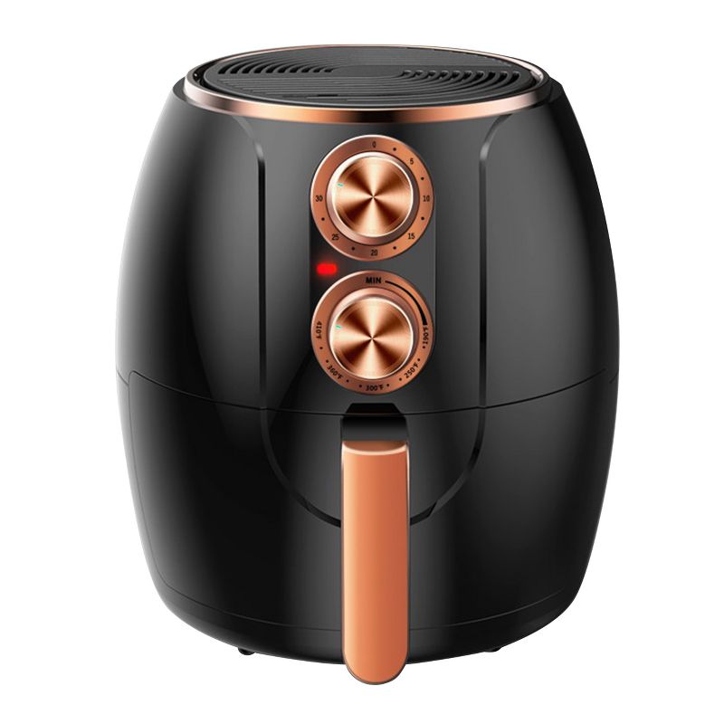 Brentwood 3.2 Quart Electric Air Fryer with Timer and Temp Control- Black and Bronze, 1 of 6