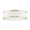 Livex Lighting Park Ridge 3 - Light Semi-Flush Mount in  Brushed Nickel - 4 of 4