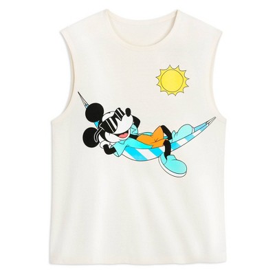 Men s Mickey Mouse Graphic Tank Top White Disney Store Target