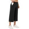 Clearlove Womens Loose Wide Leg Pants Elastic Waisted Palazzo Harem Pants with Pockets Work Trousers - 4 of 4
