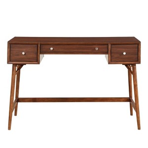 Frolic Wood Counter Height Writing Desk in Brown - Lexicon - 1 of 4