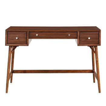 Frolic Wood Counter Height Writing Desk in Brown - Lexicon