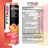 FITAID Hawaiian Nectar Naturally Sweetened Blend with BCAAs, Glucosamine, Electrolyes, L-Glutamine, L-Arginine, Turmeric 12 Fl Oz (Pack of 24) - 3 of 4