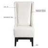PAGED Velvet Accent Chairs with Soft Padded and Wooden Legs,Arm Chair with High-Back,Comfy Chairs for Living Room,Bedroom - 4 of 4