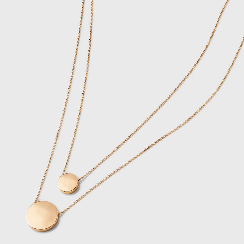 Coin Pendant Chain Multi-Strand Necklace - A New Day&#8482; Gold, 5 of 6