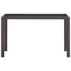 vidaXL Outdoor Dining Table Brown - 2 of 4