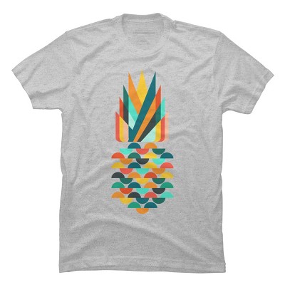 Men's Design By Humans Geometric Pineapple By radiomode T-Shirt