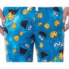 Sesame Street Men's Cookie Monster Tie Dye Adult Sleep Lounge Pajama Pants - 4 of 4